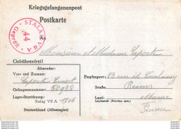 KRIEGSGEFANGENENPOST PRISONNIER DE GUERRE STALAG VII  A  LAPORTE ERNEST   N° 50938  KOMMANDO 1706  11/1940 - Guerra Del 1939-45