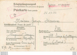 KRIEGSGEFANGENENPOST  SOLDAT RAYMOND STAMMLAGER  XII D   07/1942 PRISONNIER N° 29093 - Oorlog 1939-45