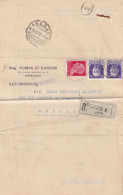 ITALIA. BUSTA. 18 6 32. RAG. POMPILIO CARDINI. AREZZO. MANOSCRITTI. RECOMMANNDATTA PER AREZZO - Marcofilía