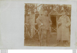 CARTE PHOTO SOLDATS ALLEMANDS EN CHAMPAGNE - Guerre 1914-18