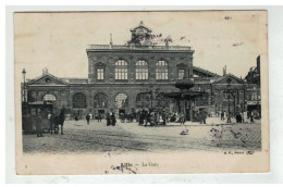 59 LILLE LA GARE OMNIBUS KIOSQUE TRAMWAY N°2 - Lille