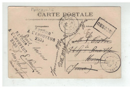 CACHET RETOUR A ENVOYEUR 2533 + INCONNU DE MOREZ 39 JURA A PORNICHET 44 LOIRE ATALNTIQUE - Guerre De 1914-18