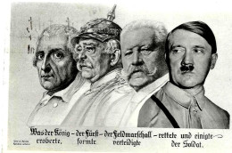 Allemagne – CP Avec Chefs De Guerre Dont HITLER – Verlag Johannes Böttgen, Köln (1933) - Politicians & Soldiers