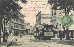 Tunisie - Tunis - Rue Al Djazira - Animée - Tramway - Correspondance - CPA - Oblitération Ronde De 1914 - Voir Scans Rec - Tunisia