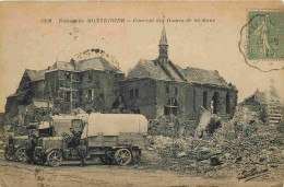 80 - Montdidier - Ruines Couvent Ddes Dames De St-Maur - Animée - Automobiles - Camions - Militaria - CPA - Oblitération - Montdidier