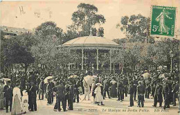 06 - Nice - La Musique Au Jardin Public - Animée - CPA - Voir Scans Recto-Verso - Cafés, Hotels, Restaurants