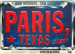 Cinema - Affiche De Film - Paris Texas - Plaque Immatriculation Américaine - CPM - Carte Neuve - Voir Scans Recto-Verso - Posters On Cards