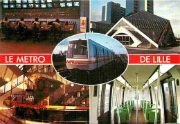 Trains - Métro - Métro De Lille - Multivues - CPM - Voir Scans Recto-Verso - Métro