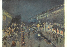 Art - Peinture - Camille Pissaro - Effet De Nuit : Le Boulevard Montmartre. 1897 - Night Effecf : Boulevard Montmartre - - Paintings