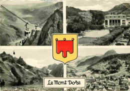 63 - Le Mont Dore - Multivues - Blasons - Carte Dentelée - CPSM Grand Format - Etat Pli Visible - Voir Scans Recto-Verso - Le Mont Dore