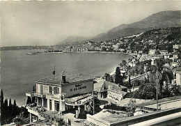 06 - Menton - Vue Sur Garavan. Au Fond, Menton. A Droite, La Tête De Chien - Brasserie Restaurant Relais Des Deux Fronti - Menton