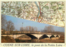 58 - Cosne Cours Sur Loire - Le Pont De La Petite Loire - Carte Numérotée Et Limitée - Carte Géographique Michelin - CPM - Cosne Cours Sur Loire