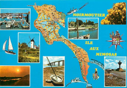 85 - Ile De Noirmoutier - Multivues - Carte Géographique - Carte Neuve - CPM - Voir Scans Recto-Verso - Ile De Noirmoutier