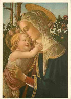 Art - Peinture Religieuse - Botticelli - La Vergine Col Figlio - Particolare - Musée Du Louvre - CPM - Voir Scans Recto- - Schilderijen, Gebrandschilderd Glas En Beeldjes