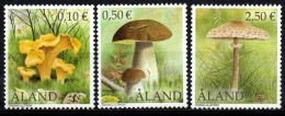 Aland 2003 - Mi.Nr. 214 - 216 - Postfrisch MNH - Pilze Mushrooms - Paddestoelen
