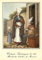 17 - Marennes - Costumes Saintongeais - Vieilles Gravures De 1850 - Marchandes D'Huîtres De Marennes - D'après Une Gravu - Marennes