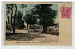 79 MELLERAN #14655 LA PLACE DU CHAMP DE FOIRE CARTE TOILEE - Andere & Zonder Classificatie