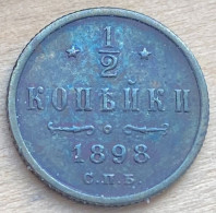 1898 СПБ Russia Standard Coin 1.2 Kopek,Y#48.1,7496 - Russie