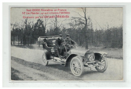 VOITURE AUTO #10849 HOTCHKISS 6 CYLINDRE VAN MARCKE SUR UN RAID + PUBLICITE VACUUM MOBILOILS - Passenger Cars