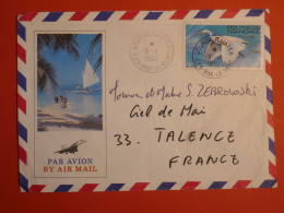 DO 4 POLYNESIE  BELLE  LETTRE   1984   UTUARO A TALENCE FRANCE    + AFF. INTERESSANT++ - Cartas & Documentos