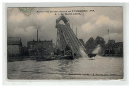 59 TOURCOING EXPOSITION INTERNATIONALE DE 1906 LE WATER CHUTE N°5 PARC MANEGE JEUX CARTE OFFICIELLE EDIT BAUCHART - Tourcoing