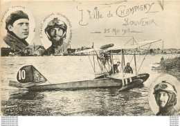 VILLE DE CHAMPIGNY SOUVENIR 25 MAI 1913 AVIATEUR MEETING - Piloten