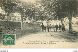 MARUEJOLS LES GARDON UNE PARTIE DE BOULES PETANQUE - Autres & Non Classés