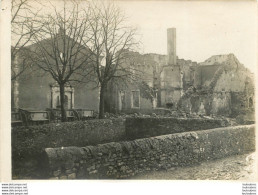 ECUELLE BOUXIERES AUX CHENES  EGLISE ET RUINES    WW1  PHOTO ORIGINALE 18 X 13 CM - War, Military