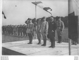 CEREMONIE AVEC PLUSIEURS OFFICIERS WW1 PHOTO ORIGINALE 18 X 13 CM - Krieg, Militär