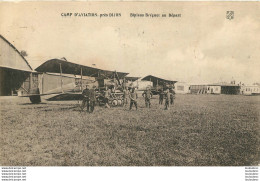 CAMP D'AVIATION PRES DE DIJON BIPLAN BREGUET AU DEPART - Aérodromes