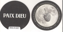 Sous Bock Paix Dieu "Pleine Lune De La Framboise" Brie Caulier Bonsecours Recto Verso - Beer Mats