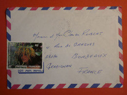 DO 4 POLYNESIE  BELLE  LETTRE   1986   UTUARO A  GRADIGNAN  FRANCE    + AFF. INTERESSANT++ - Briefe U. Dokumente