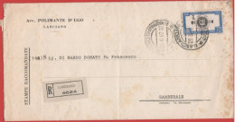 ITALIA - Storia Postale Repubblica - 1962 - 70 50º Anniversario Della Morte Di Antonio Pacinotti (Isolato) - Stampe Racc - 1961-70: Poststempel