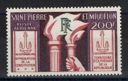 SPM - YV PA 26 N** MNH Luxe , Constitution , Cote 20 Euros - Nuovi