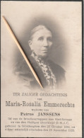 Grimbergen, 1923, Maria Emmerechts, Janssens - Images Religieuses