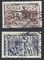 Norwegen, 1980, Mi.-Nr. 821-822, Gestempelt - Usados