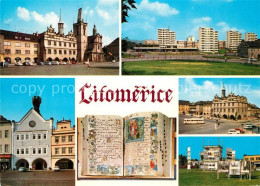 73341670 Litomerice Leitmeritz Nordboehmen Platz Siedlung Hochhaeuser Rathaus Au - Tschechische Republik