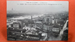 CPA (75) Crue De La Seine.1910. Rue De Lyon Et De Bercy. Publicité KUB Au Verso  (7A.680) - Überschwemmung 1910