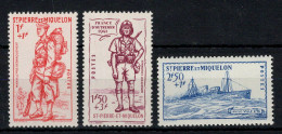 SPM - YV 207 à 209 N** MNH Luxe Complète , Defense De L'empire , Cote 21 Euros - Nuovi