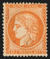 N°38, Cérès Siège De Paris, 40c Orange, Neuf * Légère Trace De Charnière - B/TB - 1870 Asedio De Paris