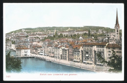 14884 - SUISSE -  ZURICH Vom Lindenhof Aus Gesehen - DOS NON DIVISE - Zürich