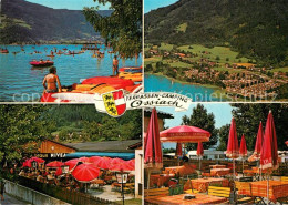 73341569 Ossiach Gaststaette Terrasse Campingplatz Badestrand Ossiachersee Flieg - Andere & Zonder Classificatie