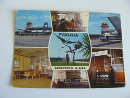 GINO LISA  FOGGIA   AIRPORT   FLUGHAFEN AEROPORTO AERODROME VIAGGIATA COME DA FOTO - Aerodromi