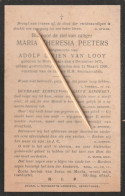 Herenthals, Herentals, 1906, Maria Peeters, Van Looy - Devotieprenten