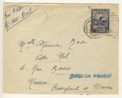 (C01) - HAITI - Y&T PA5 - SCOTT C051 AIR MAIL COVER P AU P => MONACO + MARK JUSQU EN FRANCE - Haïti