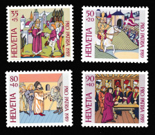 SUISSE 1989 YT 1319-1322 ** - Unused Stamps