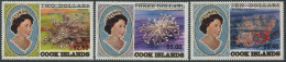 Cook Islands 1987 SG1150-1152 Corals High Values Ovpts Set MNH - Islas Cook