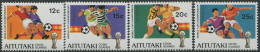Aitutaki 1982 SG398-404 World Cup Football (4) MNH - Cookeilanden