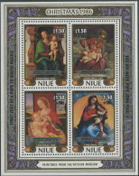 Niue 1986 SG646 Papal Visit +10c Surcharge MS MNH - Niue