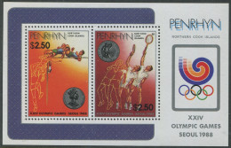 Cook Islands Penrhyn 1988 SG424 Olympic Games Seoul MS MNH - Penrhyn